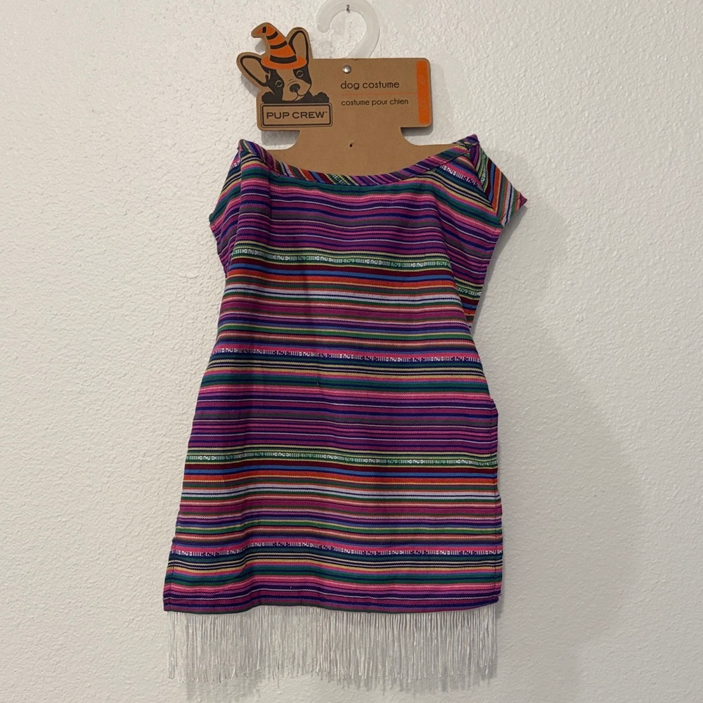 Pup Crew Purple Multi-Stripe Dog Costume Dress